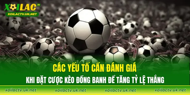 Các yếu tố cần đánh giá khi đặt cược kèo đồng banh để tăng tỷ lệ thắng