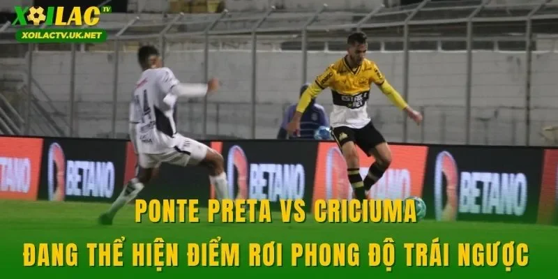 Ponte Preta vs Criciuma đang thể hiện điểm rơi phong độ trái ngược